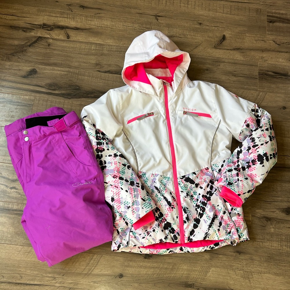 Girls Spyder Ski Coat & Dare 2b Ski Pants